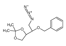 (4S)-4-[(1R)-2-azido-1-phenylmethoxyethyl]-2,2-dimethyl-1,3-dioxolane 1228077-93-7