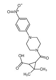 2,2-Dimethyl-3-{[4-(4-nitrophenyl)piperazin-1-yl]-carbonyl}cyclopropanecarboxylic acid 1142214-93-4