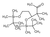 (4S)-4,6-bis[[tert-butyl(dimethyl)silyl]oxy]-3,3-dimethylhexan-2-one 218614-14-3