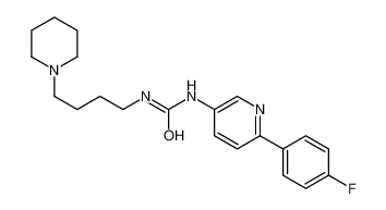 1-[6-(4-Fluorophenyl)-3-pyridinyl]-3-[4-(1-piperidinyl)butyl]ure