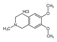 6,7-dimethoxy-2-methyl-1,2,3,4-tetrahydroisoquinolin-2-ium,chloride 16135-43-6