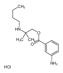 [1-(3-aminobenzoyl)oxy-2-methylpropan-2-yl]-butylazanium,chloride 69781-57-3