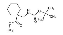 220145-20-0 spectrum, methyl 1-(<<(tert-butoxy)carbonyl>amino>methyl)cyclohexane-1-carboxylate