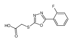 [5-(2-氟-苯基)-[1,3,4]恶二唑-2-基-巯基]-乙酸