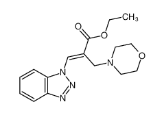 163677-00-7 (E)-ethyl 3-(1H-benzo[d][1,2,3]triazol-1-yl)-2-(morpholinomethyl)acrylate