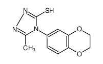 4-(2,3-二氢-1,4-苯并二噁英)-5-甲基-4H-1,2,4-噻唑-3-硫醇