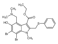 153633-10-4 structure, C22H24Br2N2O3S