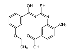 3-[(3-ethoxybenzoyl)carbamothioylamino]-4-methylbenzoic acid 461428-10-4