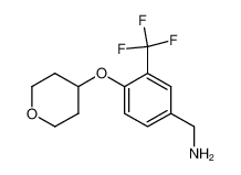 (4-(tetrahydro-2H-pyran-4-yloxy)-3-(trifluoromethyl)phenyl)methanamine 1241910-99-5