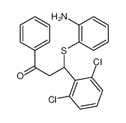 3-(2-aminophenyl)sulfanyl-3-(2,6-dichlorophenyl)-1-phenylpropan-1-one