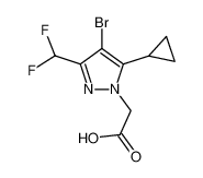 [4-Bromo-5-cyclopropyl-3-(difluoromethyl)-1H-pyrazol-1-yl]acetic acid 1001500-11-3