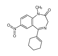 5-(cyclohexen-1-yl)-1-methyl-7-nitro-3H-1,4-benzodiazepin-2-one 28781-64-8