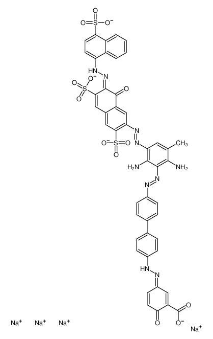 2429-81-4 structure, C46H30N10Na4O13S3