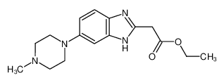 2-[5-(4-甲基哌嗪)苯并咪唑-2-基]乙酸乙酯