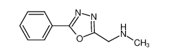 METHYL-(5-PHENYL-[1,3,4]OXADIAZOL-2-YLMETHYL)-AMINE 880361-90-0