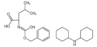 N-cyclohexylcyclohexanamine,(2R)-4-methyl-2-(phenylmethoxycarbonylamino)pentanoic acid 7662-58-0