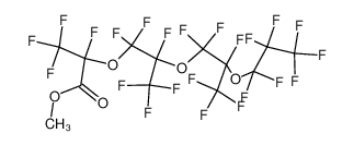 methyl 2,3,3,3-tetrafluoro-2-[1,1,2,3,3,3-hexafluoro-2-[1,1,2,3,3,3-hexafluoro-2-(1,1,2,2,3,3,3-heptafluoropropoxy)propoxy]propoxy]propanoate 39187-47-8