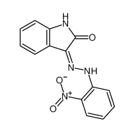 3-[2-(2-nitrophenyl)hydrazinyl]indol-2-one 20096-35-9