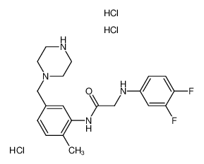 1019779-04-4 structure, C20H27Cl3F2N4O