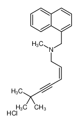 (Z)-N,6,6-trimethyl-N-(naphthalen-1-ylmethyl)hept-2-en-4-yn-1-amine,hydrochloride 176168-78-8