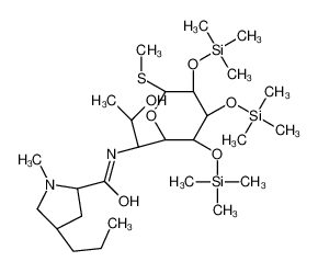 (2S,4R)-N-[(1R,2R)-2-hydroxy-1-[(2R,3S,4S,5R,6R)-6-methylsulfanyl-3,4,5-tris(trimethylsilyloxy)oxan-2-yl]propyl]-1-methyl-4-propylpyrrolidine-2-carboxamide 25420-97-7