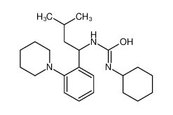 1-cyclohexyl-3-[3-methyl-1-(2-piperidin-1-ylphenyl)butyl]urea 646054-50-4