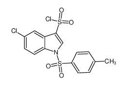 5-Chloro-1-(4-Methylbenzenesulfonyl)-1H-Indole-3-Sulfonyl Chloride 1341039-18-6