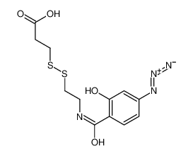 3-[2-[(4-azido-2-hydroxybenzoyl)amino]ethyldisulfanyl]propanoic acid 107426-70-0