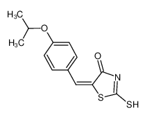 (5E)-5-(4-Isopropoxybenzylidene)-2-mercapto-1,3-thiazol-4(5H)-one 303798-03-0