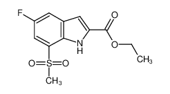 ethyl 5-fluoro-7-methylsulfonyl-1H-indole-2-carboxylate 849035-86-5