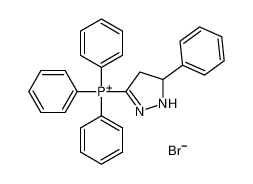 triphenyl-(5-phenyl-4,5-dihydro-1H-pyrazol-3-yl)phosphanium,bromide 32251-64-2