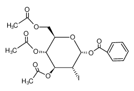 22860-13-5 O3,O4,O6-triacetyl-O1-benzoyl-2-iodo-2-deoxy-α-D-glucopyranose