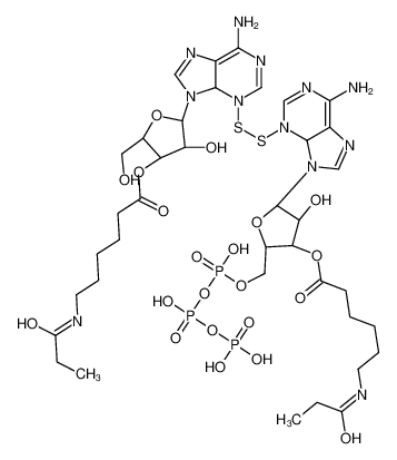 104693-47-2 structure, C38H61N12O21P3S2