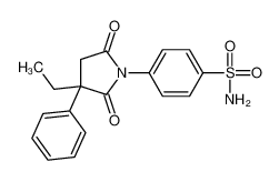 4-(3-ethyl-2,5-dioxo-3-phenylpyrrolidin-1-yl)benzenesulfonamide 28093-47-2