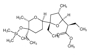 84911-35-3 methyl 2(R)-[5(S)-ethyl-3(S)-methyl-5-(5(R)-ethyl-5-(trimethylsiloxy)-6(S)-methyl-2(R)-tetrahydropyranyl)-2(S)-tetrahydrofuryl]butanoate