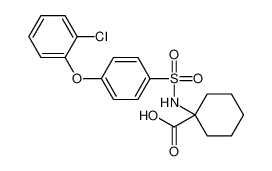 1-({[4-(2-Chlorophenoxy)phenyl]sulfonyl}amino)cyclohexanecarboxyl ic acid 885268-82-6