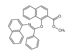 50495-87-9 1-(N-[1]naphthyl-benzimidoyloxy)-[2]naphthoic acid methyl ester