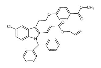 934285-29-7 spectrum, methyl 4-{2-[2-[(1E)-3-(allyloxy)-3-oxoprop-1-en-1-yl]-5-chloro-1-(diphenylmethyl)-1H-indol-3-yl]ethoxy}benzoate