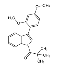 1235306-37-2 1-(3-(2,4-dimethoxyphenyl)-1H-indol-1-yl)-2,2-dimethylpropan-1-one