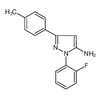 1-(2-FLUOROPHENYL)-3-P-TOLYL-1H-PYRAZOL-5-AMINE 618098-41-2