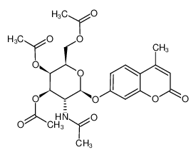 4-Methylumbelliferyl 2-Acetamido-2-deoxy-3,4,6-tri-O-acetyl-β-D-Galactopyranoside 124167-46-0