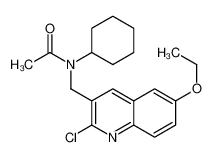 N-[(2-Chloro-6-ethoxy-3-quinolinyl)methyl]-N-cyclohexylacetamide 606103-40-6