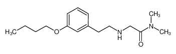 2-[2-(3-butoxyphenyl)-ethylamino]-N,N-dimethylacetamide 1092977-61-1