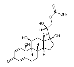 21-acetoxy-11Beta,17Alpha,20Alpha-trihydroxy 1,4-pregnadiene-3-one 2871-71-8