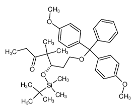 396092-45-8 (5S)-7-[di-(4-methoxyphenyl)(phenyl)methoxy]-5-tert-butyldimethylsilyloxy-4,4-dimethylheptan-3-one