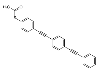 S-[4-[2-[4-(2-phenylethynyl)phenyl]ethynyl]phenyl] ethanethioate 356590-07-3