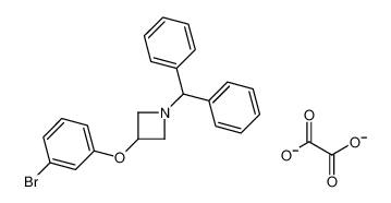 1-benzhydryl-3-(3-bromophenoxy)azetidine,oxalate 132924-47-1