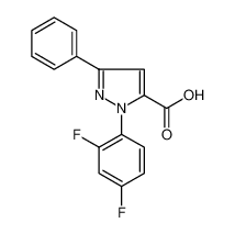 2-(2,4-difluorophenyl)-5-phenylpyrazole-3-carboxylic acid 618101-96-5