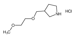 3-[(2-Methoxyethoxy)methyl]pyrrolidine hydrochloride 1219967-70-0