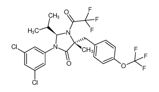 1246745-48-1 spectrum, (2R,5R)-3-(3,5-dichlorophenyl)-2-isopropyl-5-methyl-1-(2,2,2-trifluoroacetyl)-5-(4-(trifluoromethoxy)benzyl)imidazolidin-4-one